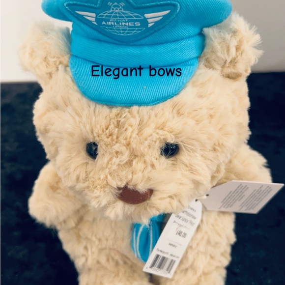 Jellycat Bartholomew Junior Pilot outfit Bundle UK EXCLUSIVE with Pin and Sticke - Picture 6 of 13
